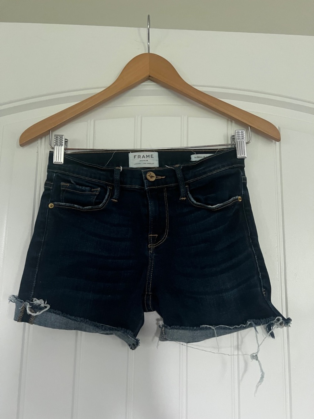 Frame Cut off Jean Shorts Size 26
